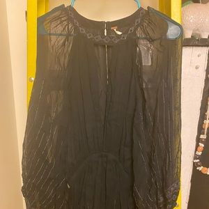 Free People Embroidered Playsuit Size S NWT
